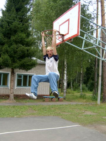В лагере